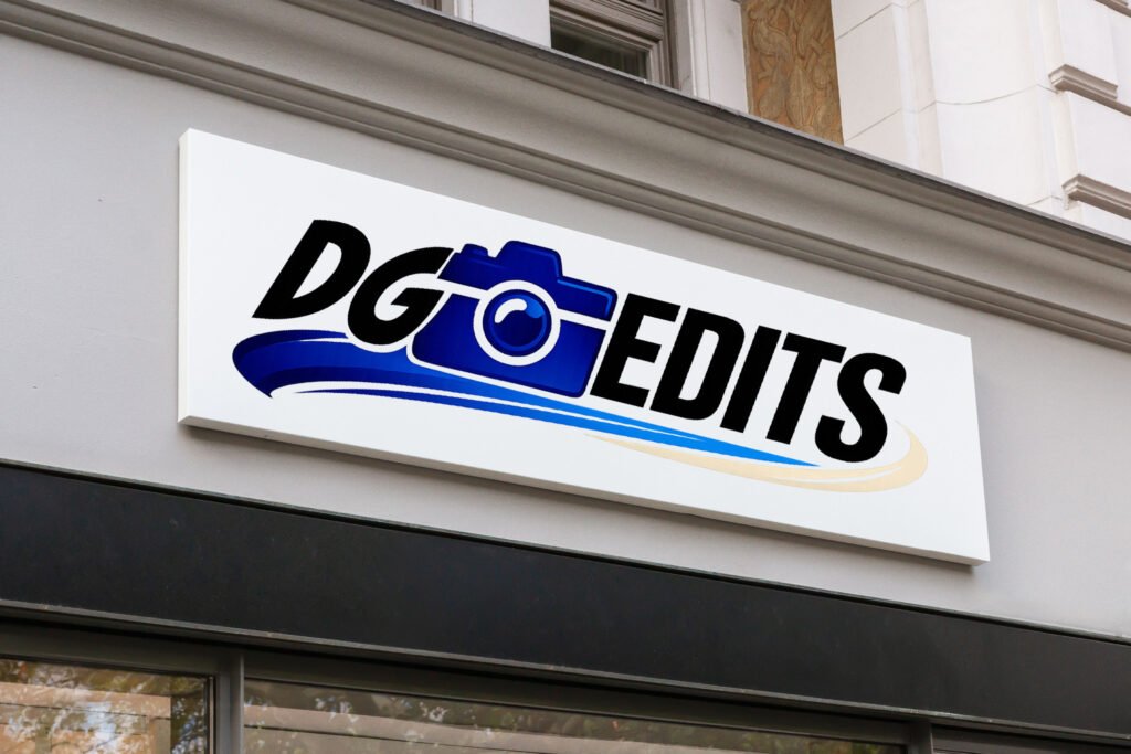 blank store signage sign design mockup isolated, clear shop temp