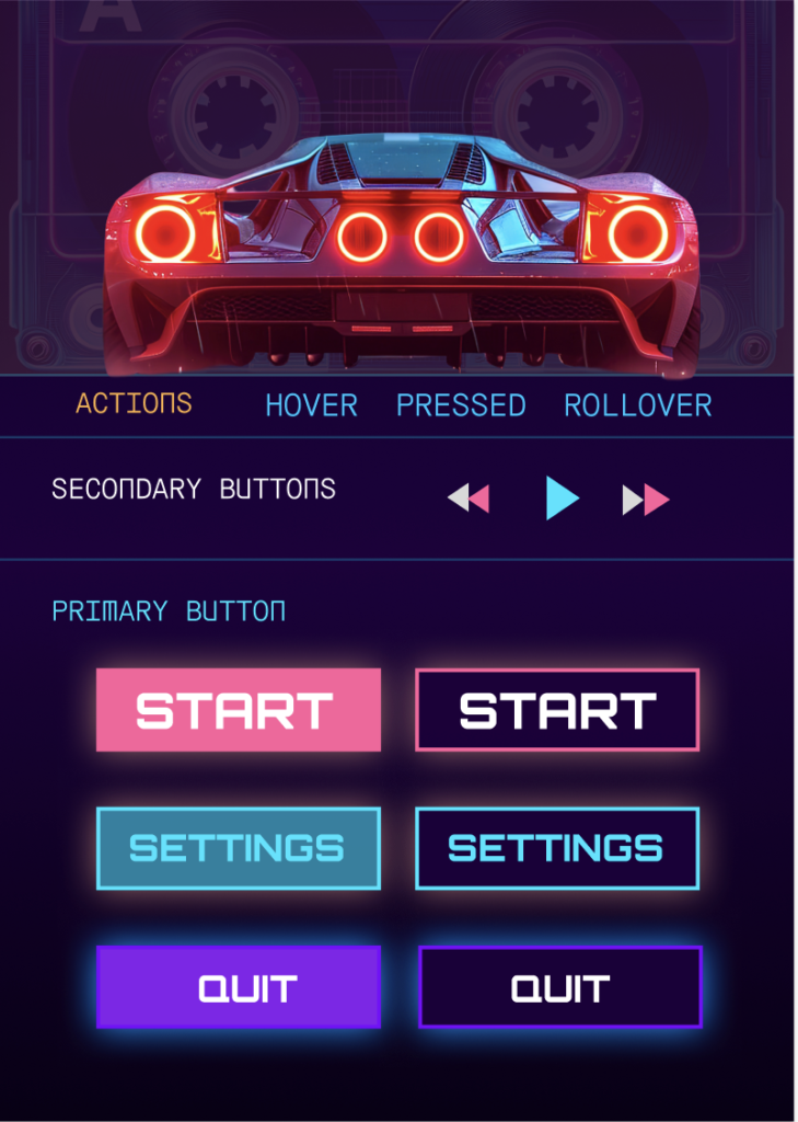 Projects app design buttons2